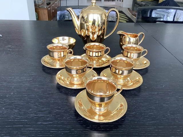 Royal Winton Grimwades Gilt Coffee Set