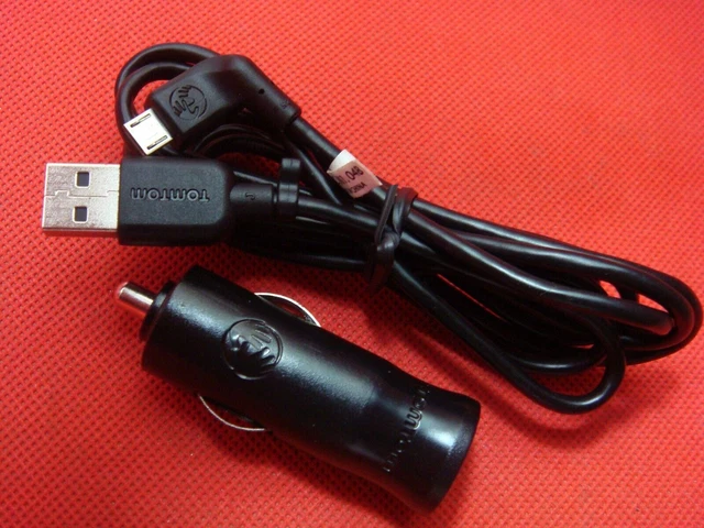 TomTom Adattatore caricabatterie auto micro-USB con cavo GO 40 50 60 VIA 1405TM 1435M 1505TM