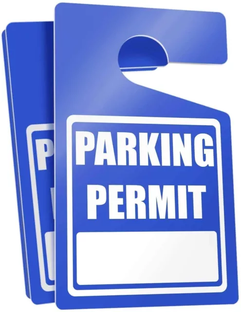 MESS Parking Pass Hangtags (50-Pack) Parking Permit Hang Tag - Car Parking...
