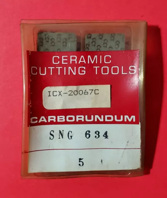 Ceramic Cutting Tools SNG 643 - ICX-20067C Ceramic Inserts - (NEW) 5 Pieces