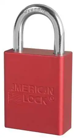 American Lock A1105kas3red Lockout Padlock, Ka, Red, 1-7/8"H, Pk3, Number Of