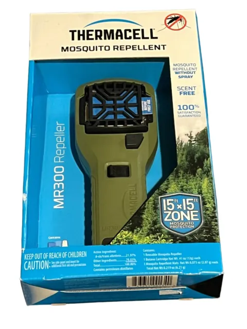Thermacell MR300 Portable Mosquito Repeller with 1 Fuel Cartridge and 3 Mats