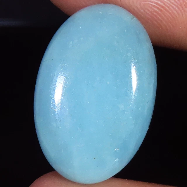 Natural Santa Maria Aquamarine Oval Cabochon Gemstone 24.15 CT 15x23x8 mm SR_183