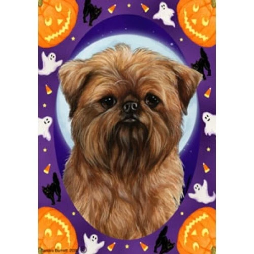 Halloween Garden Flag - Brussels Griffon 121281