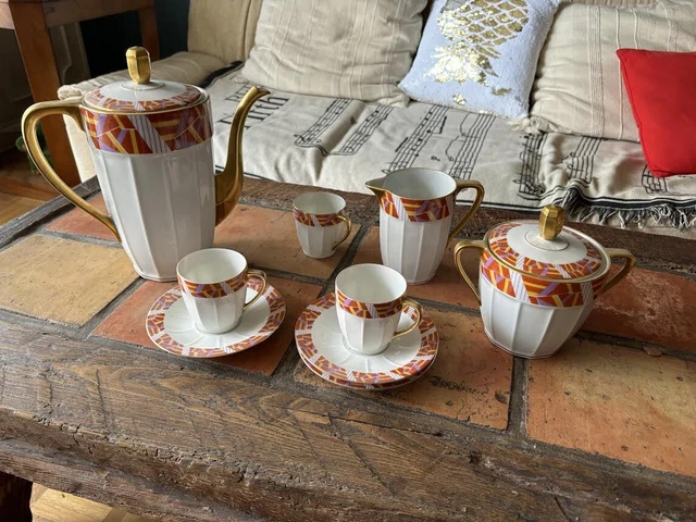 SERVICE A CAFE ancien porcelaine de limoge EUR 30,00 - PicClick FR