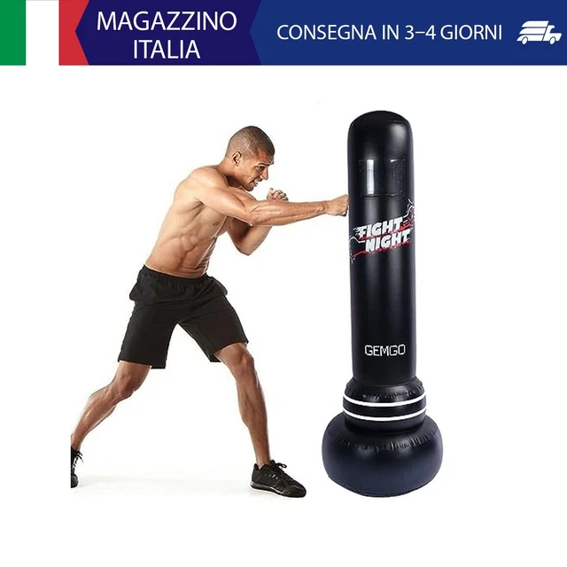 Ancoraggio Da Pavimento Per Sacco Da Boxe - Doppia Estremità, In PVC, Con Anello A D E Chiusura A Cerniera - Foto 2