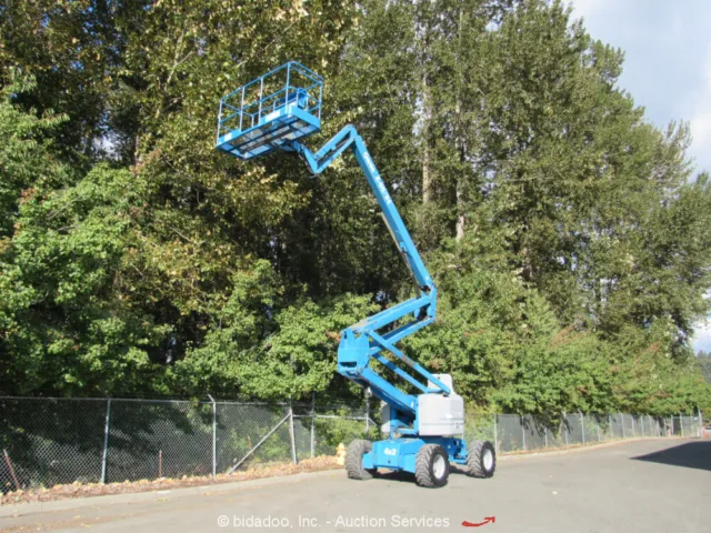2005 Genie Z-60 34 60' Dual Fuel Articulating Boom Lift Aerial Manlift