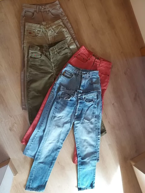 Stock di 6 pantaloni e jeans bimbo usati Rifle El Charro Rica Holiday Levi's