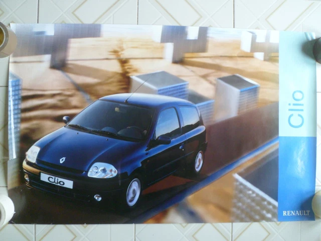 Banderole Publicitaire Renault Clio Williams – Panneau PVC Pour Garage Ou Atelier, Style Rétro