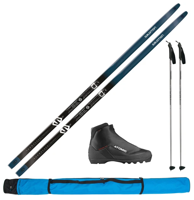 Salomon Langlaufski Snowscape 7 Gr. L+Bindung+Schuhe+Stöcke+Skisack / Cruiserski