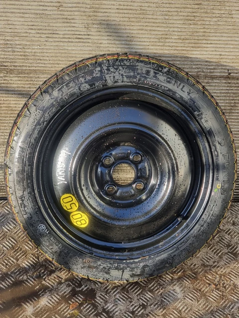 TOYOTA YARIS STEEL Wheel Spare Wheel T125/70/D15 1.5L Hybrid Cvt 2019 £ ...