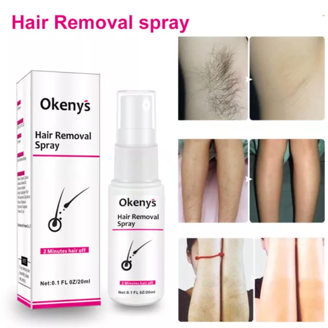20ml Powerful Permanent Hair Removal Spray Stop  Hair Growth  Inhibitor  Remover 3