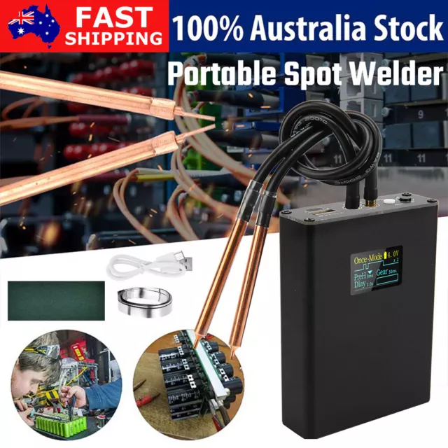 80 Gears Mini Spot Welder Machine Portable LCD Display Battery Welding Tools Kit