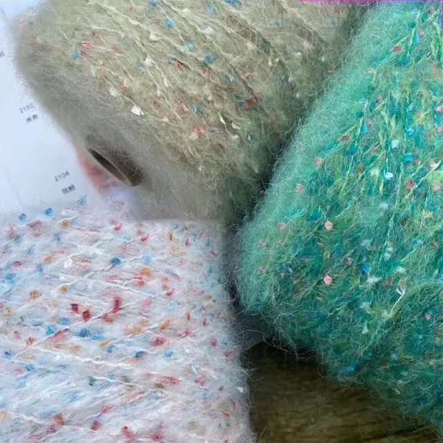 1Ball x 50g Faux Fur Woolen Yarn Knit Crochet Thread Fluffy DIY