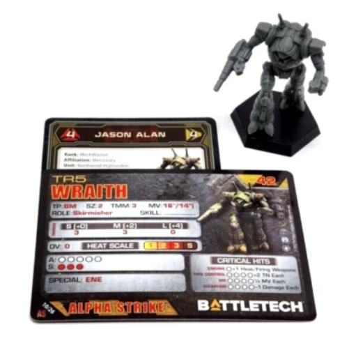 Battletech Pilot Cards.pdf BATTLETECH WRAITH MECH + Pilot Cards Alpha Strike Box Set Inner Sphere ...