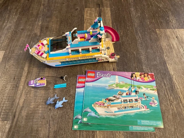 LEGO Friends 41015 Dolphin Cruiser - Both Manuals - Complete Boat - No Minidolls LEGO Friends 41015 Dolphin Cruiser - Both Manuals - Complete Boat - No Minidolls