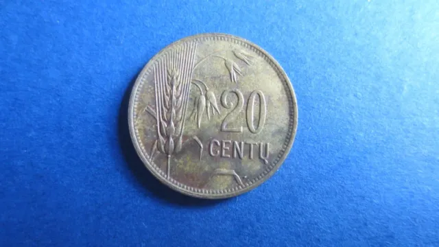 Lithuania 20 Centu 1925 IN VF