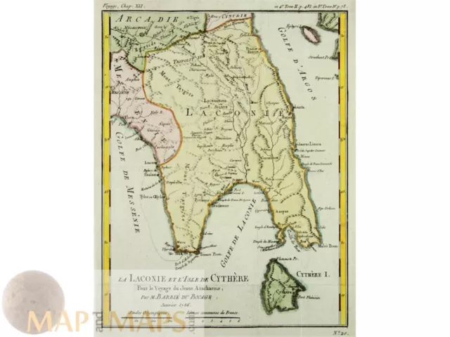 Greece Laconia & Isle of Cythera Laconie by Barbie 1786