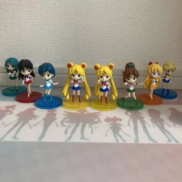 Sailor Moon Figure Qposket Petit Jolie Fille Guerrier Mercure Mars Jupiter Lot 8