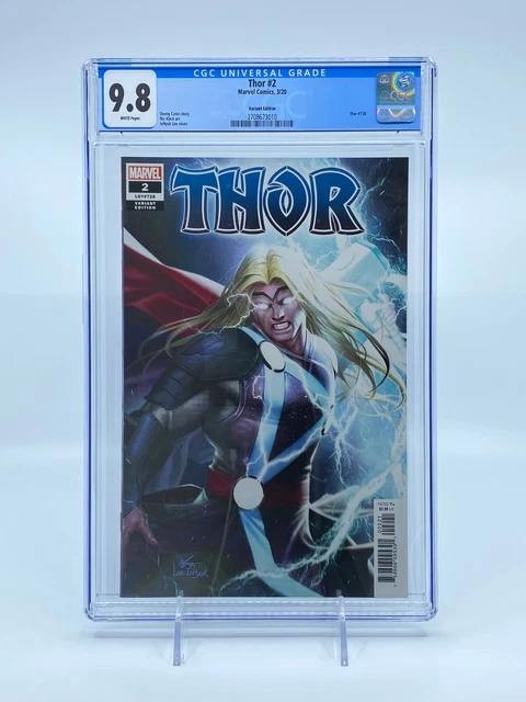 Thor (2020) #2 InHyuk Lee Variant CGC 9.8 White Pages Strange Academy #1 Preview