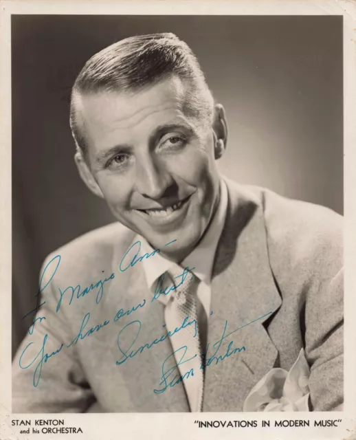 STAN KENTON ORCHESTRA Vintage Signed Autographed 8x10 Photo