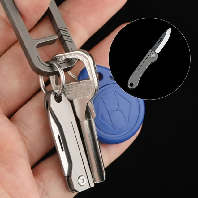 d'aluminium Mini Couteau Outils EDC Outil de coupe de poche Portable porte-clés