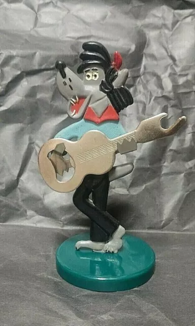 Vintage bottle opener wolf guitar Well, Just You Wait! Soviet USSR Nu,pogodi