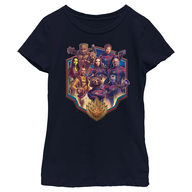Girl's Guardians of the Galaxy Vol. 3 Heroes Badge T-Shirt