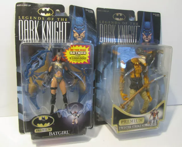 Lot Batgirl AND Scarecrow Action Figures Batman Legends of the Dark Knight 1998