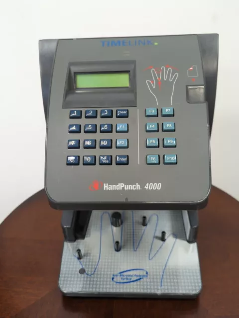 Hand Punch HP 4000-E Biometric Clock 3498 User Upgraded TCP/IP Ethernet