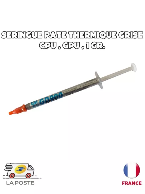 Seringue 1gr Pate Thermique CPU/GPU Grise silicone