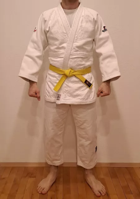 DANRHO(R) Judogi Judoanzug Ultimate 750 g/qm IJF Größe 160S Wettkampfanzug weiß