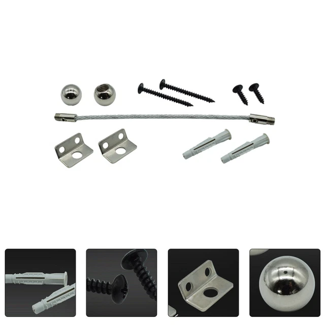 1 juego de muebles muebles de anclaje de pared conector antiinvertido cerradura de seguridad