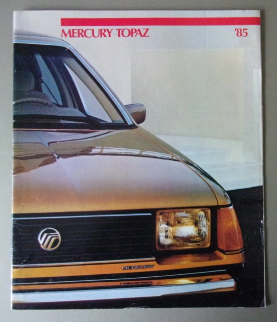 MERCURY TOPAZ ORIG 1985 USA Mkt Sales Brochure GS LS 5 99 PicClick UK mercury-topaz-orig-1985-usa-mkt-sales-brochure-gs-ls-5-99-picclick-uk