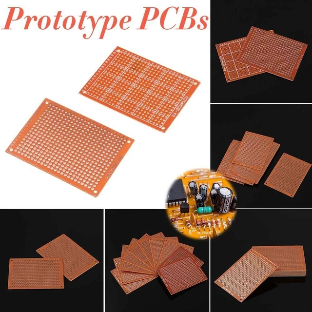 5x7cm Gelb Prototyping PCB Doppelseite Prototypen-Leiterplatten Leiterplatte