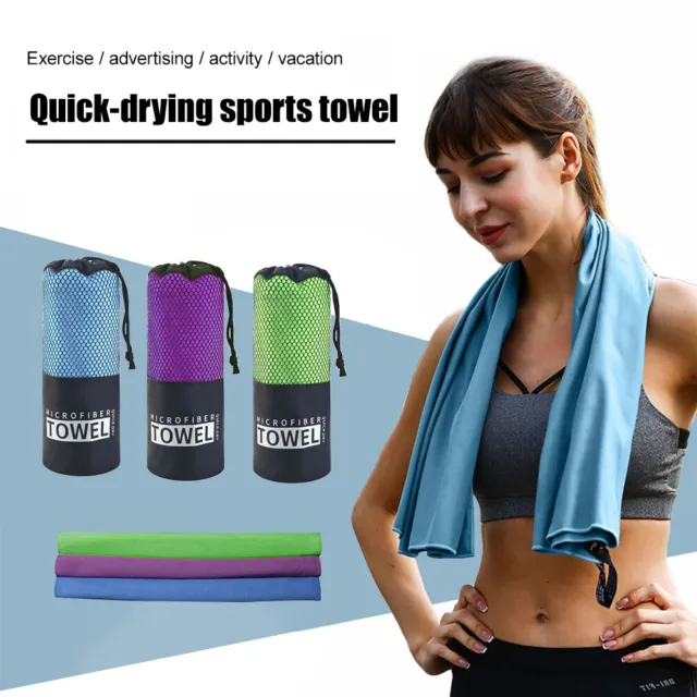Microfiber Towel Quick Dry for Sports Beach Swim Travel Yoga Gym Super Absorbent