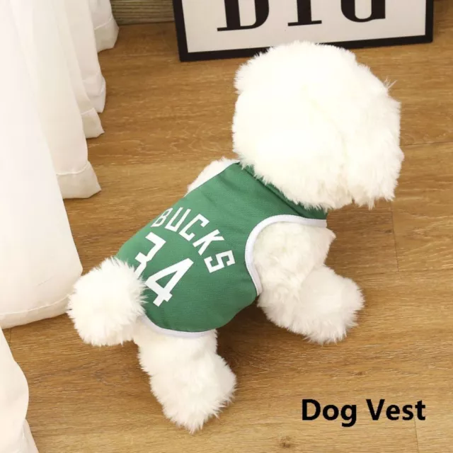 Soft Dog T-Shirts S/M/L Pet Clothes Summer Sport Jersey  Pet