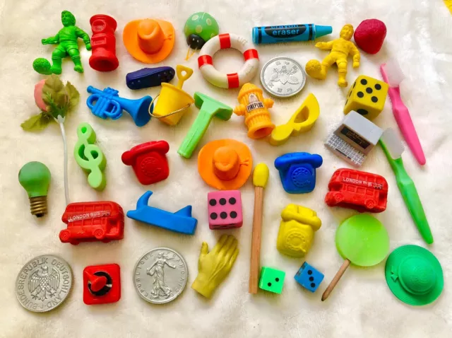 Job Lot Bundle Vintage Retro 80’s Collectable Novelty Erasers Rubbers Collection