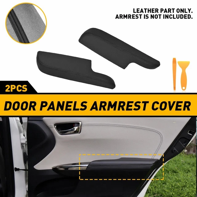 Fits For 2013-2018 Ford Explorer Center Console Armrest Lid Cover Black Leather