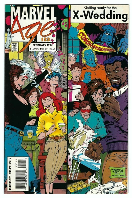 Marvel Age 133 NM- 9.2 X-Men Wedding 1994