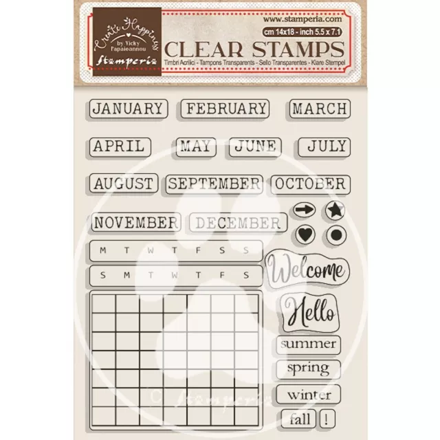 Create Happiness Christmas Plus Clear Stamps-Christmas Calendar, Monthly WTK178
