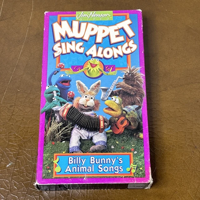 MUPPET SING ALONGS Billy Bunny's Animal Songs VHS Tape Sesame Street ...