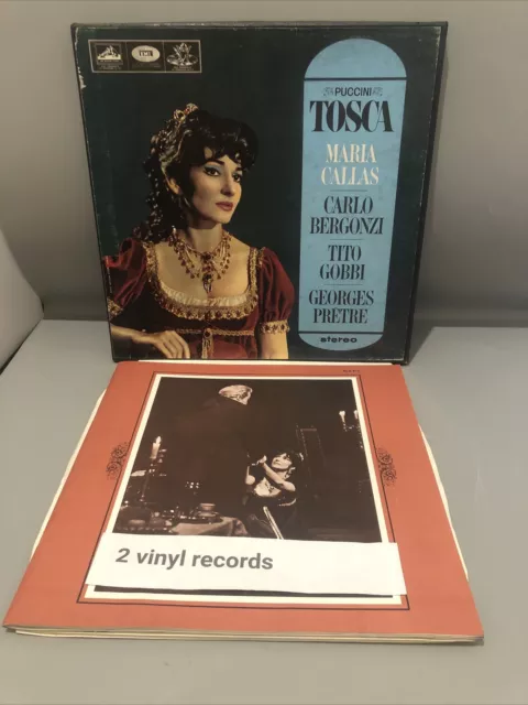 SAN 149/50 Puccini Tosca Maria Callas Georges Pretre EMI Angel 2LP Box Set