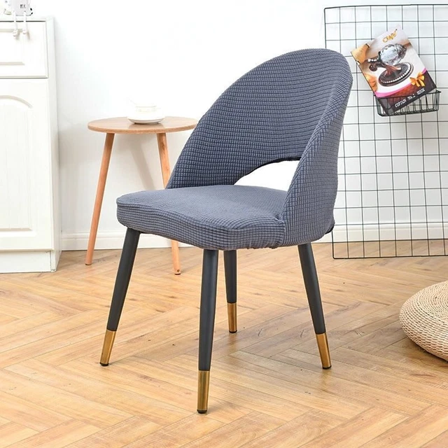 Chair Cover Hollow Back Jacquard Arc Armchair Covers Chair Covers Home Bar Hotel