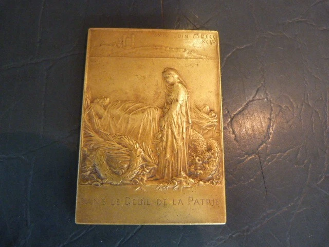 Médaille En Bronze De Sadi Carnot, Président De La République Française (1887) - XIXe Siècle