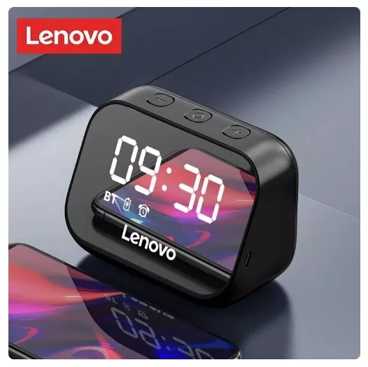 Lenovo TS13 LED Digital Smart Alarm Clock Mirror Design Speaker