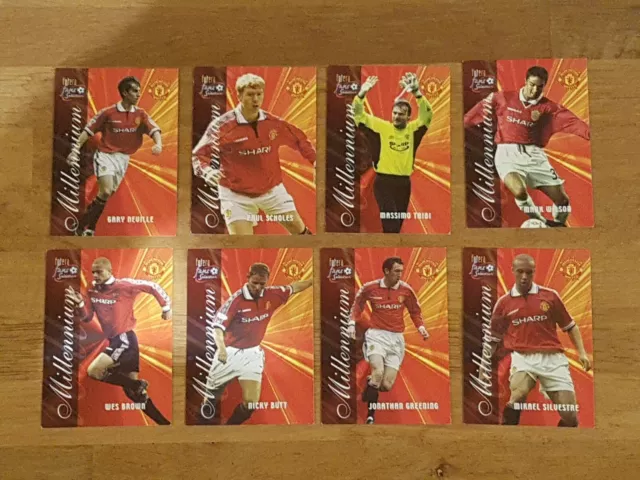 Futera Manchester United Fans' Selection 2000 - 8 Different "Millennium" Cards