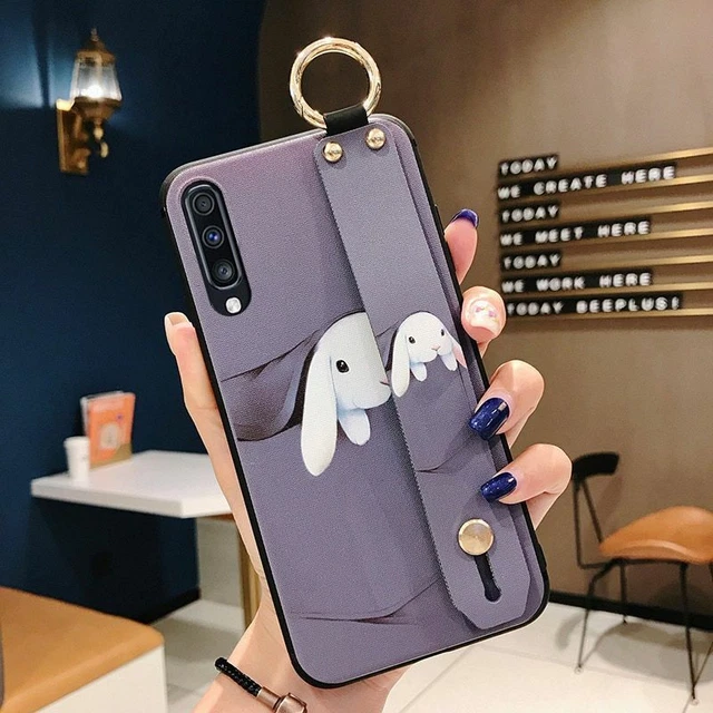 De Luxe Téléphone Coque avec Sangle Pour Samsung Galaxy S8 S9 S10 S20 Note 9 10 6