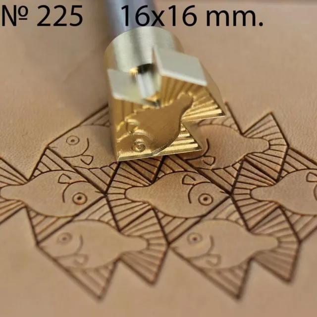 Fish Leather Stamp Tools Stamps Stamping Carving Brass Tool Crafting DIY #225