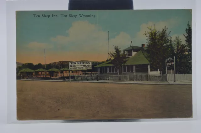 Ten Sleep Inn. Ten Sleep Wyoming - Vintage Postcard